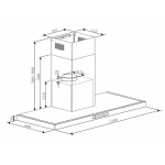 GARWOODS 樂思 HT-51200S 煙導式抽油煙機 | 120厘米高排風量 | 不銹鋼機身 | 延遲關機